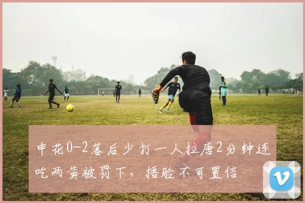 申花0-2落后少打一人拉唐2分钟连吃两黄被罚下，捂脸不可置信
